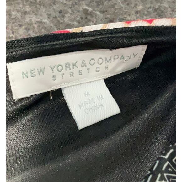 New York & Company Stretch Baroque Print Sleeveless Midi Sheath Dress Women's M - Picture 5 of 6